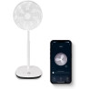 FLINQ Ventilateur sur Pied Silencieux - Ventilateur Colonne 180° Oscillation - 12 Vitesses - App & Télécommande - Ventilateur Pu