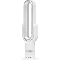 QG830 Ventilateur Tour Sans Pale, Chauffage & Refroidissement 2-en-1, Télécommande et Commande Tactile, 10 Modes Froid + 3 Chaud