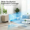 QG830 Ventilateur Tour Sans Pale, Chauffage & Refroidissement 2-en-1, Télécommande et Commande Tactile, 10 Modes Froid + 3 Chaud