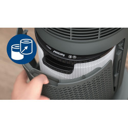 Philips Filtre de Rechange intégré 3 en 1 pour purificateurs d'air AMF870 et AMF765, Durée de vie de 12 mois Filtre 99,97% à 0,0