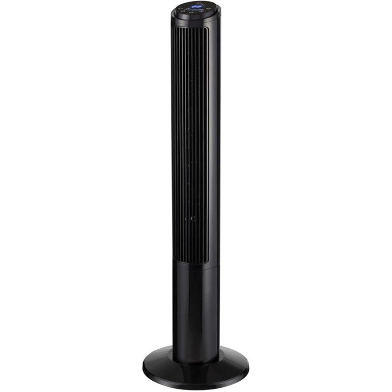 Ventilateur tour (102 cm), 20dB, vitesse pouvant atteindre 8 m/s, écran tactile LED, télécommande, 3 vitesses, minuterie 15 h, o
