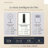 Ventilateur tour (107 cm), 19dB, vitesse pouvant atteindre 8,2 m/s, écran tactile LED, télécommande, 3 vitesses, minuterie 15 h,