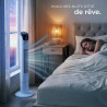 tectake® Ventilateur Colonne 110 cm, 3 modes et 3 vitesses, Fonction de minuterie, Ecran LED, Télécommande, Ventilateur Silencie
