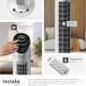 tectake® Ventilateur Colonne 110 cm, 3 modes et 3 vitesses, Fonction de minuterie, Ecran LED, Télécommande, Ventilateur Silencie