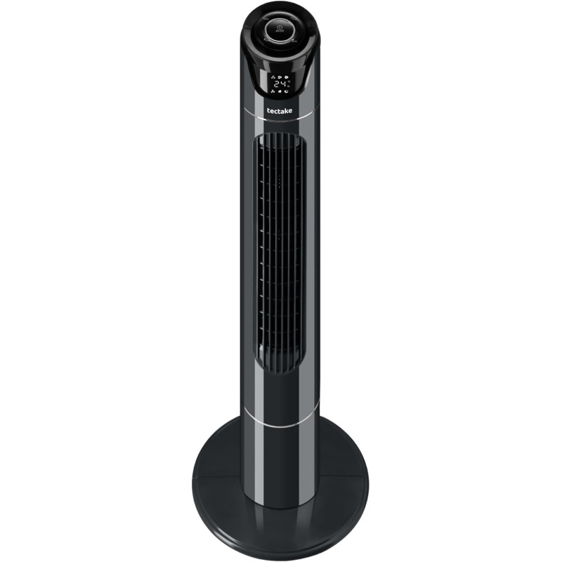 tectake® Ventilateur Colonne 110 cm, 3 modes et 3 vitesses, Fonction de minuterie, Ecran LED, Télécommande, Ventilateur Silencie