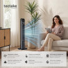 tectake® Ventilateur Colonne 110 cm, 3 modes et 3 vitesses, Fonction de minuterie, Ecran LED, Télécommande, Ventilateur Silencie