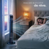 tectake® Ventilateur Colonne 110 cm, 3 modes et 3 vitesses, Fonction de minuterie, Ecran LED, Télécommande, Ventilateur Silencie