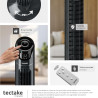 tectake® Ventilateur Colonne 110 cm, 3 modes et 3 vitesses, Fonction de minuterie, Ecran LED, Télécommande, Ventilateur Silencie