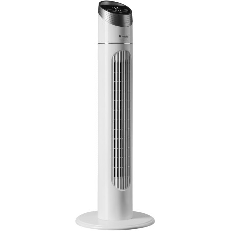 tectake® Ventilateur Colonne 90 cm, 3 modes et 3 vitesses, Fonction de minuterie, Ecran LED, Télécommande, Ventilateur Silencieu