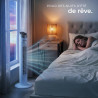 tectake® Ventilateur Colonne 90 cm, 3 modes et 3 vitesses, Fonction de minuterie, Ecran LED, Télécommande, Ventilateur Silencieu