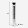 Noir+decker - ventilateur colonne + 45 w | 81 cm | oscillant et silencieux | 3 vitesses | minuteur 2 h | base antidérapante | po