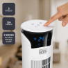 Noir+decker bxeft48e - ventilateur colonne 45w, 3 vitesses, 3 modes, digital oscillant et silencieux avec télécommande 81 cm de 