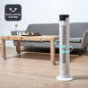 Noir+decker bxeft48e - ventilateur colonne 45w, 3 vitesses, 3 modes, digital oscillant et silencieux avec télécommande 81 cm de 
