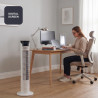 Noir+decker bxeft48e - ventilateur colonne 45w, 3 vitesses, 3 modes, digital oscillant et silencieux avec télécommande 81 cm de 
