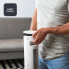 Noir+decker bxeft49e ventilateur colonne 45w, oscillant, télécommande, 102 cm, silencieux, 3 vitesses, minuterie