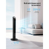 FOHERE Ventilateur Colonne Silencieux (32dB) - 102cm avec Moteur DC (28W) - Ventilateur Télécommande (Touches Muettes) - Brise M