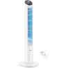 FOHERE Tour de ventilateur très silencieuse avec télécommande pour la maison, ventilateur sur pied à moteur DC oscillant de 102c