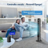 Aigostar smart ross - ventilateur tour intelligent avec télécommande(97cm). oscillation 70°, silencieux, ecran led wifi + bleuto
