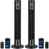 Aigostar ventilateur colonne intelligent avec télécommande(97cm). oscillation 70°, silencieux, ecran led wifi + bleutooth, 50w. 