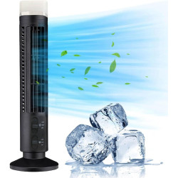 Ventilateur Tour pour Chambre à Coucher, Ventilateur Oscillant à 90 Degrés, Ventilateur de Bureau USB Portable Silencieux avec L