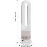 Ventilateur colonne 3 en 1, radiateur soufflant, ventilateur et filtre à air, oscillation automatique, minuterie à 8 niveaux 9H,