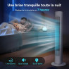 Aigostar Robert - Ventilateur Colonne (86 cm),Silencieux, 3 Vitesses et 3 Modes,Oscillation 70°,Ventilateur Portable avec Minute