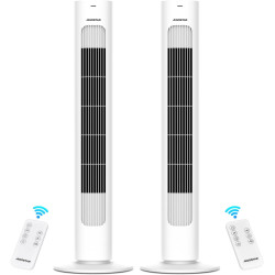 Aigostar Robert -Ventilateur Colonne avec Télécommande,Silencieux, 3 Vitesses et 3 Modes,Oscillation 70°,Ventilateur Portable av
