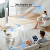 Aigostar Robert -Ventilateur Colonne avec Télécommande,Silencieux, 3 Vitesses et 3 Modes,Oscillation 70°,Ventilateur Portable av