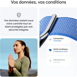 Google Fitbit Air – Moniteur d'activité Physique sans écran avec Suivi des activités Sportives, de la fréquence Cardiaque et du 