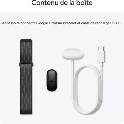 Google Fitbit Air – Moniteur d'activité Physique sans écran avec Suivi des activités Sportives, de la fréquence Cardiaque et du 