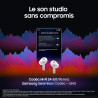 Samsung galaxy buds4 pro, écouteurs bleutooth sans fil, son hi-fi de qualité studio, double haut-parleur, appels ultra clairs, a