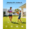 2K Camera Surveillance WiFi Exterieure sans Fil, Énergie Solaire et 360° PTZ, Caméra Solaire Batterie 2,4 G, Double Antenne Visi
