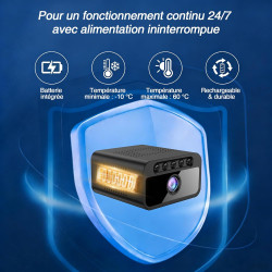 AOBOCAM Camera Espion WiFi 4K avec Cloud – Caméra de Surveillance Intérieure sans Fil, Vision Nocturne Grand Angle 150°, Détecti