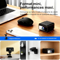 AOBOCAM Camera Espion WiFi 4K avec Cloud – Caméra de Surveillance Intérieure sans Fil, Vision Nocturne Grand Angle 150°, Détecti