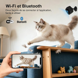 Caméra Espion 1080P WiFi avec Application, Vision Nocturne Détection de Mouvement, Caméra de Sécurité Intérieure – Batterie Rech