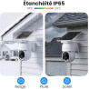 GALAYOU 2K Camera Surveillance WiFi Exterieure sans Fil - Camera Exterieur sans Fil Solaire, 2.4GHz, 360° PTZ Suivi, PIR + Alarm