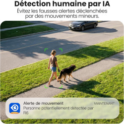 GALAYOU 2K Camera Surveillance WiFi Exterieure sans Fil - Camera Exterieur sans Fil Solaire, 2.4GHz, 360° PTZ Suivi, PIR + Alarm