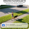 GALAYOU 2K Camera Surveillance WiFi Exterieure sans Fil - Camera Exterieur sans Fil Solaire, 2.4GHz, 360° PTZ Suivi, PIR + Alarm