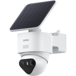 aosu 4K Caméra Surveillance WiFi Extérieure sans Fil,8MP Camera Exterieur Solaire,Vision Nocturne TrueColor,Triple Détection (PI