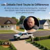 aosu 4K Caméra Surveillance WiFi Extérieure sans Fil,8MP Camera Exterieur Solaire,Vision Nocturne TrueColor,Triple Détection (PI