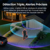 aosu 4K Caméra Surveillance WiFi Extérieure sans Fil,8MP Camera Exterieur Solaire,Vision Nocturne TrueColor,Triple Détection (PI
