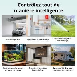 SONOFF Mini ZBD Zigbee 3.0 Relais de contact sec AC/DC compatible avec hubs Zigbee, fonctionne avec Alexa & Google Home, relais 