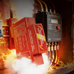 Dispositif d'Extinction Automatique d'Incendie par Aérosol pour Tableau Électrique, Montage sur Rail DIN, Système d'Extinction C