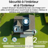 aosu 2K Caméra Surveillance WiFi Extérieure Intérieur sans Fil, Kit 2 Caméras avec aosuBase 2.0 Stockage Local, sans Abonnement,