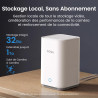 aosu 2K Caméra Surveillance WiFi Extérieure Intérieur sans Fil, 4 Cam Kit & 2.0 aosuBase, sans Abonnement, Extensible à 1 to, AI