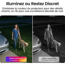 aosu 2K Caméra Surveillance WiFi Extérieure Intérieur sans Fil, 4 Cam Kit & 2.0 aosuBase, sans Abonnement, Extensible à 1 to, AI