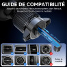 GizmoVine Support Téléphone Voiture Magnétique MagSafe 2026 - Crochet Métallique Réglable, 20 Aimants N52, Force 3KG, pour Grill