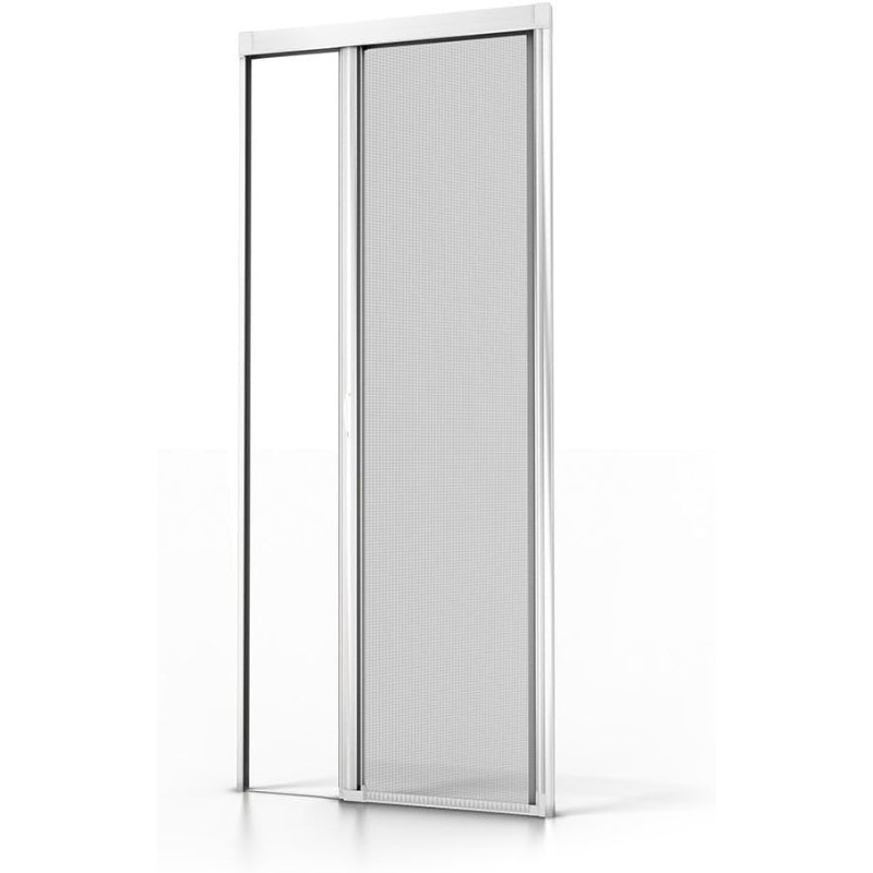 Avosdim Store moustiquaire Porte Alu Luxe - H230 x L140cm recoupable - Blanc 9010 texturé - Protection contre les insectes ajust