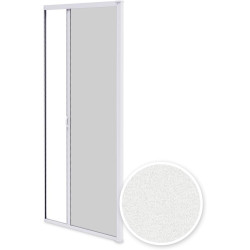 Avosdim Store moustiquaire Porte Alu Luxe - H230 x L140cm recoupable - Blanc 9010 texturé - Protection contre les insectes ajust