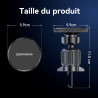 GizmoVine Support Téléphone Voiture Magnétique MagSafe 2026 - Crochet Métallique Réglable, 20 Aimants N52, Force 3KG, pour Grill